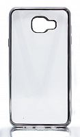 Чехол-накладка для Samsung A710F A7 РАМКА TPU серебро  - фото