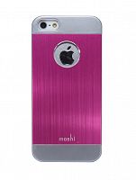 Чехол-накладка для iPhone 5/5S/SE 003396 MOSHI iGLAZE темно-розовый - фото