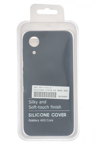 Чехол-накладка для Samsung A032F A03 Core SILICONE CASE OP закрытый черный (3) - фото фото 4