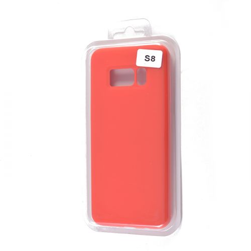 Чехол-накладка для Samsung G950H S8 VEGLAS SILICONE CASE закрытый красный (1) оптом, в розницу Центр Компаньон