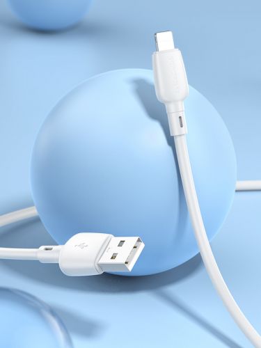 Кабель USB Lightning 8Pin BOROFONE BX93 Super 2.4A 1м белый - оптовая продажа фото 4 Кабель USB Lightning 8Pin BOROFONE BX93 Super 2.4A 1м белый - фото фото 4