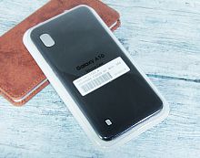 Чехол-накладка для Samsung A105F A10 SILICONE CASE закрытый черный (3) - фото