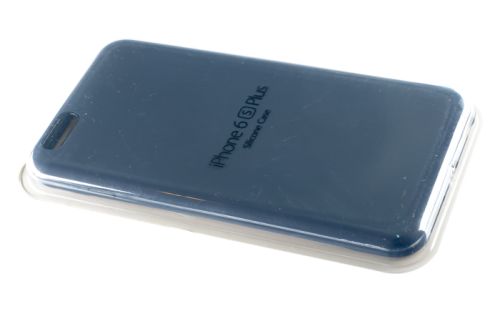 Чехол-накладка для iPhone 6/6S Plus  SILICONE CASE закрытый темно-синий (8) оптом, в розницу Центр Компаньон фото 3