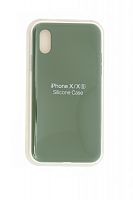 Купить Чехол-накладка для iPhone X/XS SILICONE CASE закрытый хаки (64) оптом, в розницу в ОРЦ Компаньон