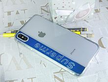 Купить Чехол-накладка для iPhone XS Max SUPERME TPU синий  оптом, в розницу в ОРЦ Компаньон