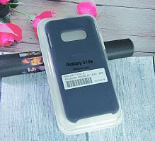 Чехол-накладка для Samsung G970 S10 E SILICONE CASE темно-синий - фото