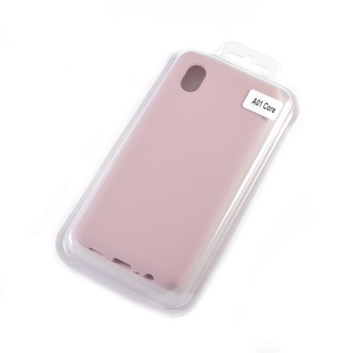 Чехол-накладка для Samsung A013F A01 Core/M01 Core VEGLAS SILICONE CASE закрытый светло-розовый (18) - фото фото 2