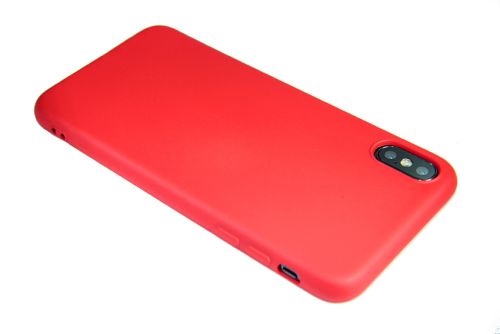 Чехол-накладка для iPhone X/XS SOFT TOUCH TPU красный  оптом, в розницу Центр Компаньон