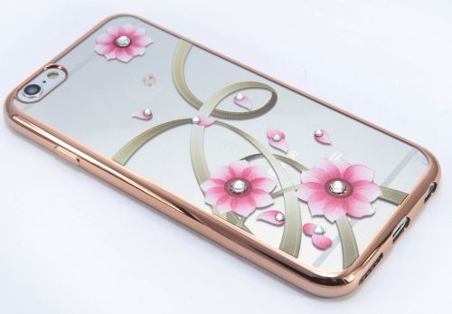 Чехол-накладка для iPhone 6/6S YOUNICOU стразы МНОГОЦВЕТ Рамка TPU - фото фото 6
