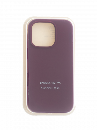 Чехол-накладка для iPhone 16 Pro SILICONE CASE закрытый бордовый (52) оптом, в розницу Центр Компаньон фото 2