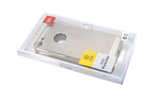 Чехол-накладка для iPhone 6/6S C-CASE РАМКА перфор TPU серебро оптом, в розницу Центр Компаньон фото 2