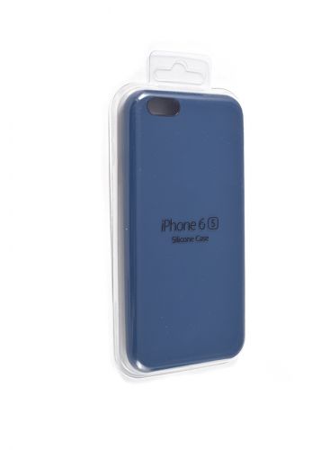 Чехол-накладка для iPhone 6/6S SILICONE CASE синий кобальт (20) - фото