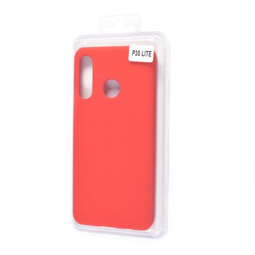 Чехол-накладка для HUAWEI P30 Lite VEGLAS SILICONE CASE закрытый красный (1) оптом, в розницу Центр Компаньон