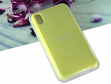 Купить Чехол-накладка для iPhone XS Max SILICONE CASE лимонный (37) оптом, в розницу в ОРЦ Компаньон