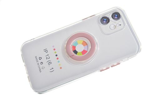 Чехол-накладка для iPhone 12 NEW RING TPU розовый оптом, в розницу Центр Компаньон фото 4