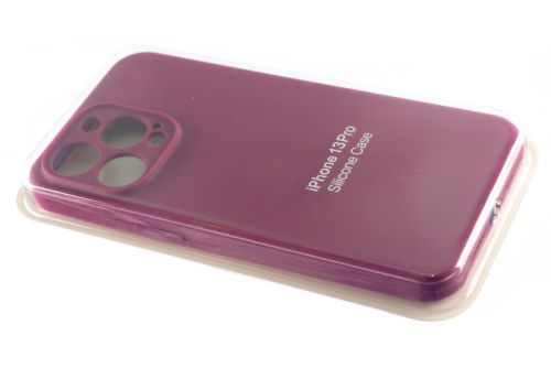 Чехол-накладка для iPhone 13 Pro SILICONE CASE Защита камеры бордовый (52) оптом, в розницу Центр Компаньон фото 2