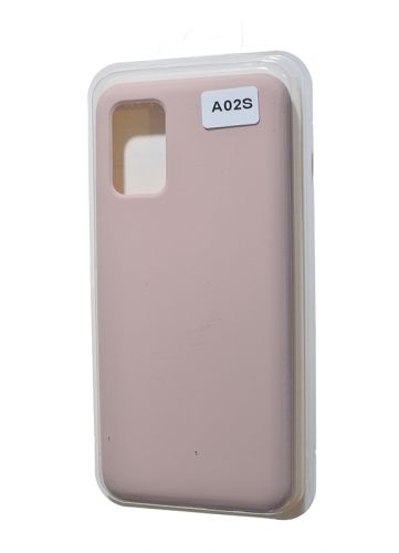 Чехол-накладка для Samsung A025F A02S VEGLAS SILICONE CASE закрытый светло-розовый (18) оптом, в розницу Центр Компаньон