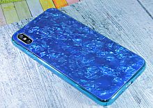 Купить Чехол-накладка для iPhone XS Max SPANGLES GLASS TPU синий																														 оптом, в розницу в ОРЦ Компаньон