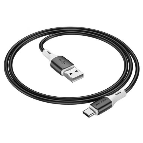 Кабель USB Type-C BOROFONE BX79 Silicone 3.0A 1м черный - фото фото 3