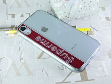Купить Чехол-накладка для iPhone XR SUPERME TPU красный  оптом, в розницу в ОРЦ Компаньон