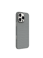 Чехол-накладка для iPhone 16 Pro Max K-DOO Keivlar титаново-серый - фото