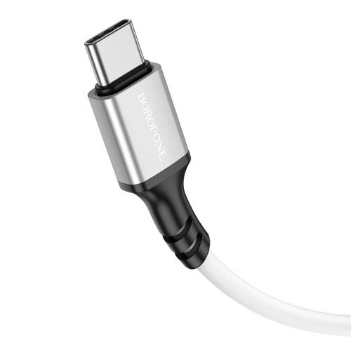 Кабель USB Type-C BOROFONE BX83 Silicone 3.0A 1м белый оптом, в розницу Центр Компаньон фото 3