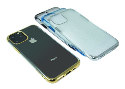 Чехол-накладка для iPhone 11 Pro Max ELECTROPLATED TPU DOKA золото - фото фото 4