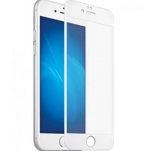 Защитное стекло для iPhone 6 (5.5) 6D пакет белый - фото