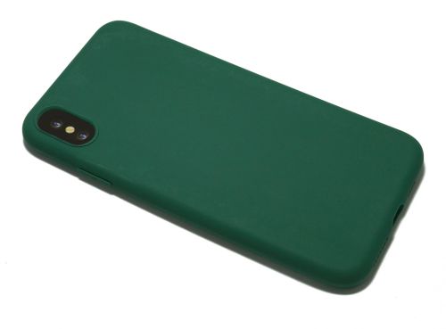 Чехол-накладка для iPhone XS Max LATEX темно-зеленый оптом, в розницу Центр Компаньон фото 3