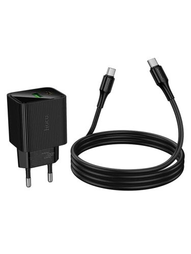 СЗУ Type-C HOCO CS83A 3A PD20W QC3.0 кабель Type-C черный - оптовая продажа фото 5 СЗУ Type-C HOCO CS83A 3A PD20W QC3.0 кабель Type-C черный - фото фото 5