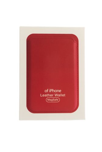 Картхолдер Leather MagSafe NL красный - фото фото 3