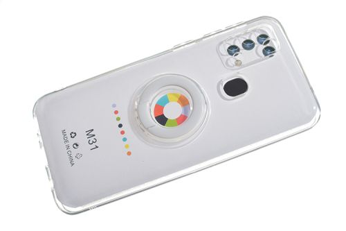 Чехол-накладка для Samsung M315F M31 NEW RING TPU белый оптом, в розницу Центр Компаньон фото 3