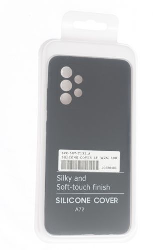 Чехол-накладка для Samsung A725F A72 SILICONE CASE NL OP закрытый черный (3) - оптовая продажа фото 4 Чехол-накладка для Samsung A725F A72 SILICONE CASE NL OP закрытый черный (3) - фото фото 4