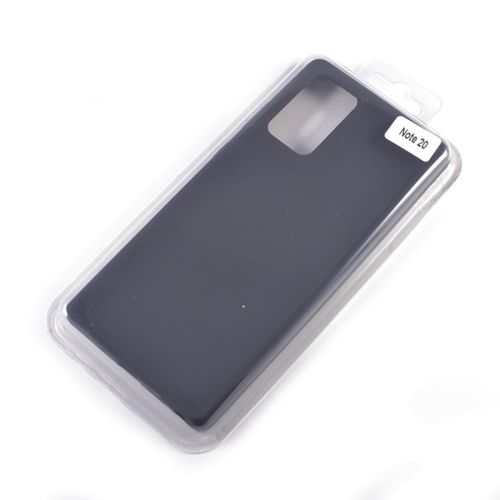 Чехол-накладка для Samsung N980F Note 20 VEGLAS SILICONE CASE закрытый черный (3) - фото фото 2