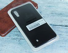 Чехол-накладка для Samsung M10 SILICONE CASE закрытый черный - фото