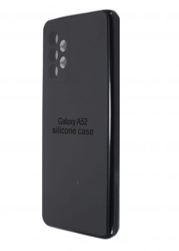 Чехол-накладка для Samsung A525F A52 SILICONE CASE закрытый черный (3) оптом, в розницу Центр Компаньон
