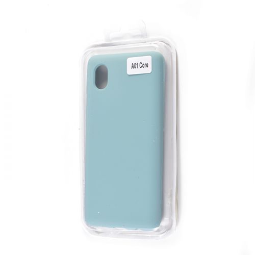 Чехол-накладка для Samsung A013F A01 Core/M01 Core VEGLAS SILICONE CASE закрытый бирюзовый (2) оптом, в розницу Центр Компаньон