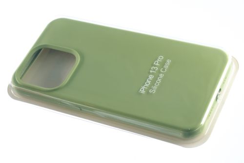 Чехол-накладка для iPhone 13 Pro SILICONE CASE закрытый оливковый (1) оптом, в розницу Центр Компаньон фото 2