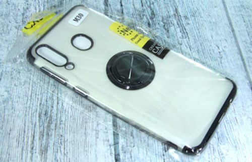 Чехол-накладка для Samsung M30 ELECTROPLATED TPU КОЛЬЦО черный - фото фото 2
