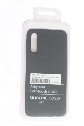 Чехол-накладка для Samsung A705 A70 SILICONE CASE NL OP закрытый черный (3) оптом, в розницу Центр Компаньон фото 4