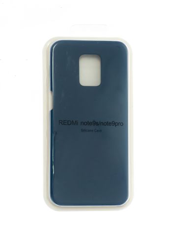Чехол-накладка для XIAOMI Redmi Note 9S VEGLAS SILICONE CASE закрытый темно-синий (8) - фото