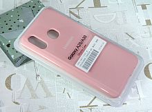 Чехол-накладка для Samsung A305F A30/A205F A20 SILICONE CASE закрытый светло-розовый - фото