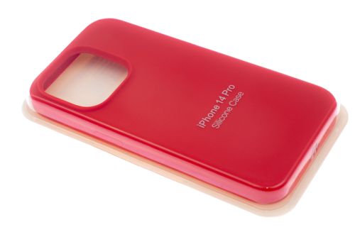 Чехол-накладка для iPhone 14 Pro SILICONE CASE закрытый красный (14) оптом, в розницу Центр Компаньон фото 2