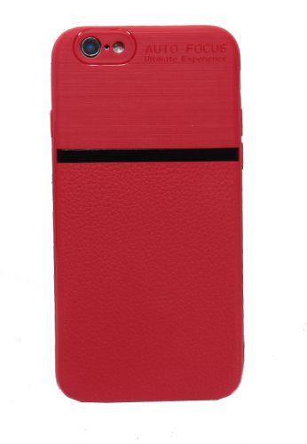 Чехол-накладка для iPhone 7/8/SE NEW LINE LITCHI TPU красный - фото