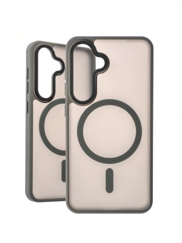 Чехол-накладка для Samsung S921 S24 VEGLAS Fog Magnetic серый - оптовая продажа фото 2 Чехол-накладка для Samsung S921 S24 VEGLAS Fog Magnetic серый - фото фото 2