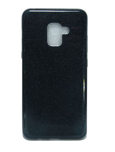 Чехол-накладка для Samsung A730F A8 plus JZZS Shinny 3в1 TPU черная оптом, в розницу Центр Компаньон
