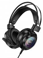 Наушники проводные HOCO W110 gaming головные черный - фото