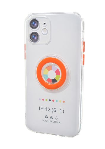 Чехол-накладка для iPhone 12 NEW RING TPU оранжевый оптом, в розницу Центр Компаньон фото 2
