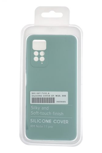 Чехол-накладка для XIAOMI Redmi Note 11 Pro SILICONE CASE OP закрытый бирюзовый (2) оптом, в розницу Центр Компаньон фото 4