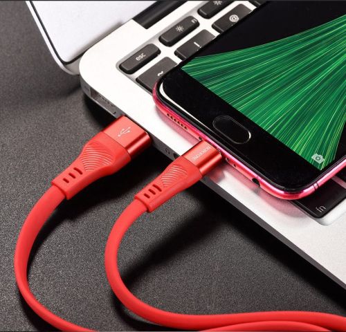 Кабель USB-Micro USB BOROFONE BU18 Crown 2.4A 1.2м красный оптом, в розницу Центр Компаньон фото 2